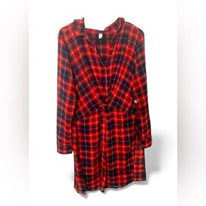 BP women’s flannel print dress